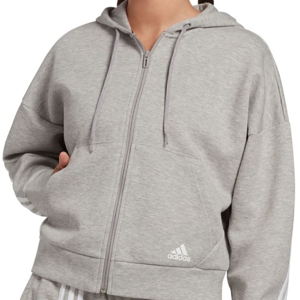 NWT ADIDAS MUST HAVE 3 STRIPES HOODIE SZ L
